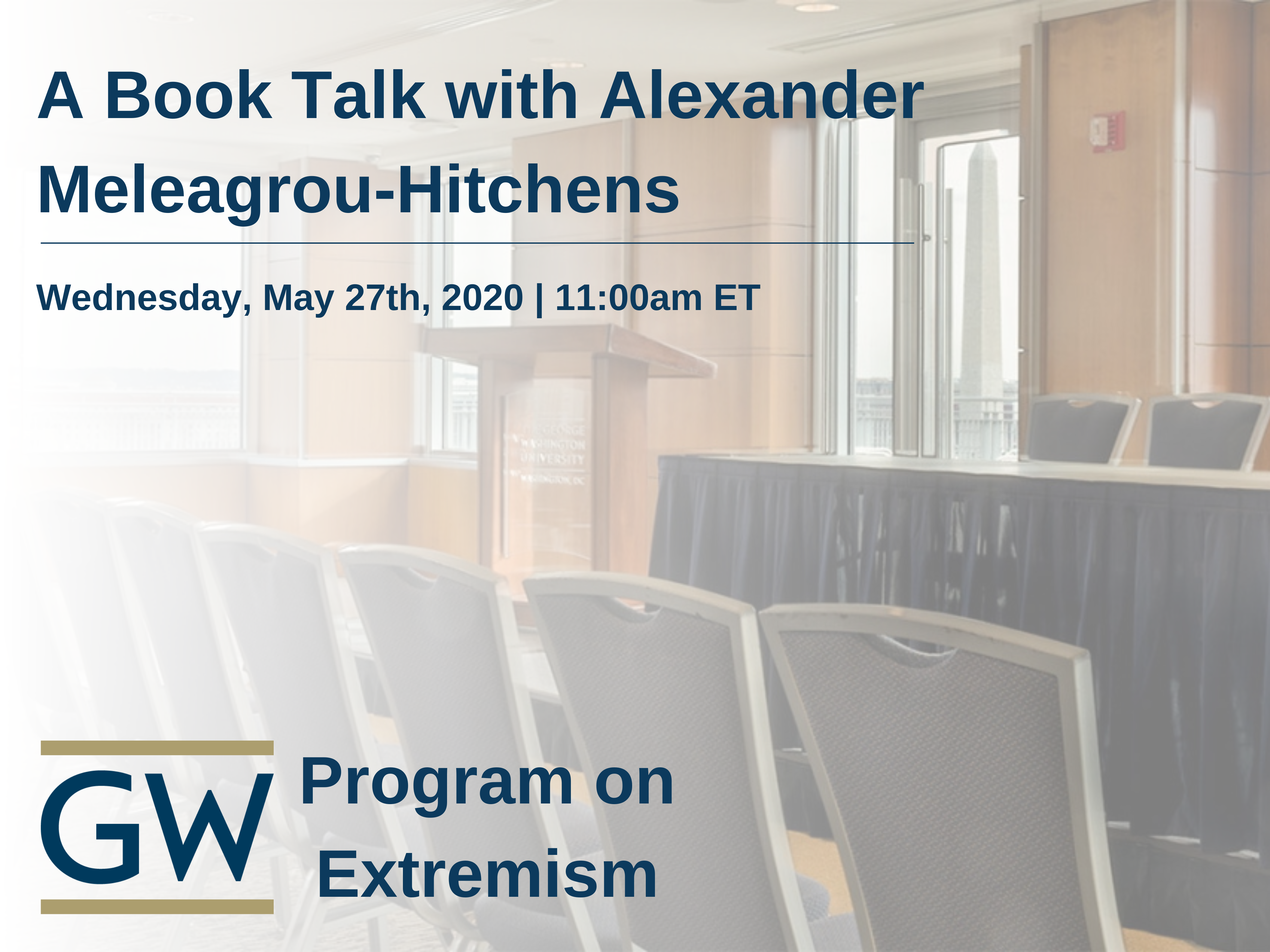 A Book Talk With Alexander Meleagrou-Hitchens Event Banner