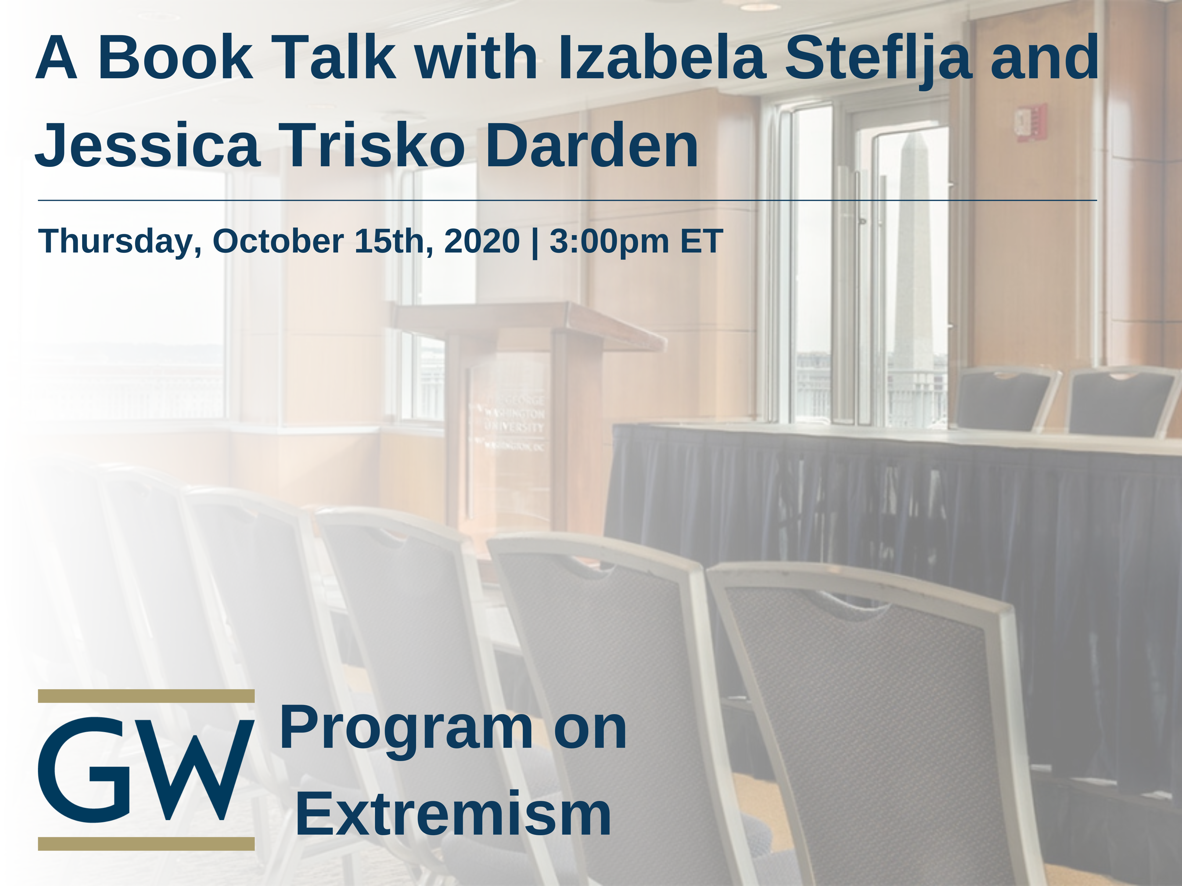 A Book Talk with Izabela Steflja and Jessica Trisko Darden Event Banner