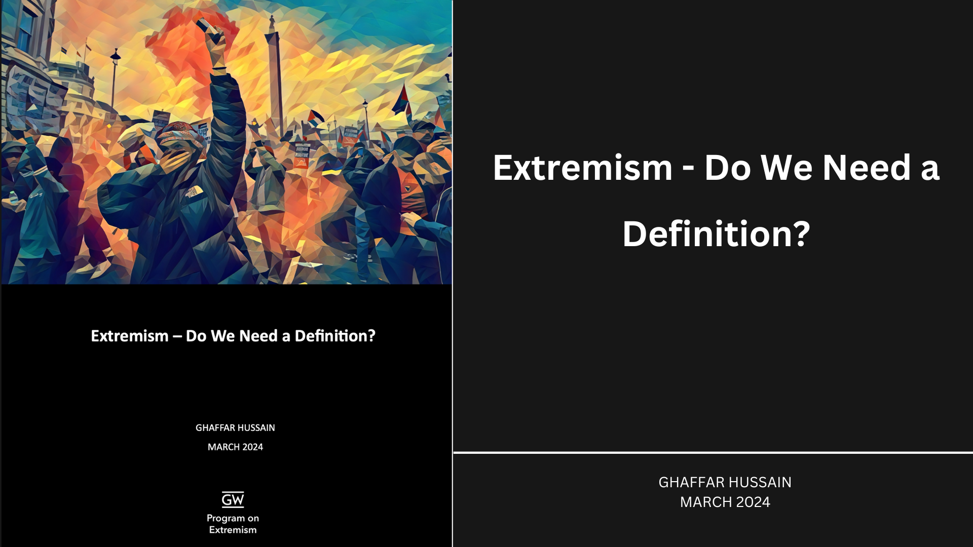 Extremism - Do We Need a Definition?