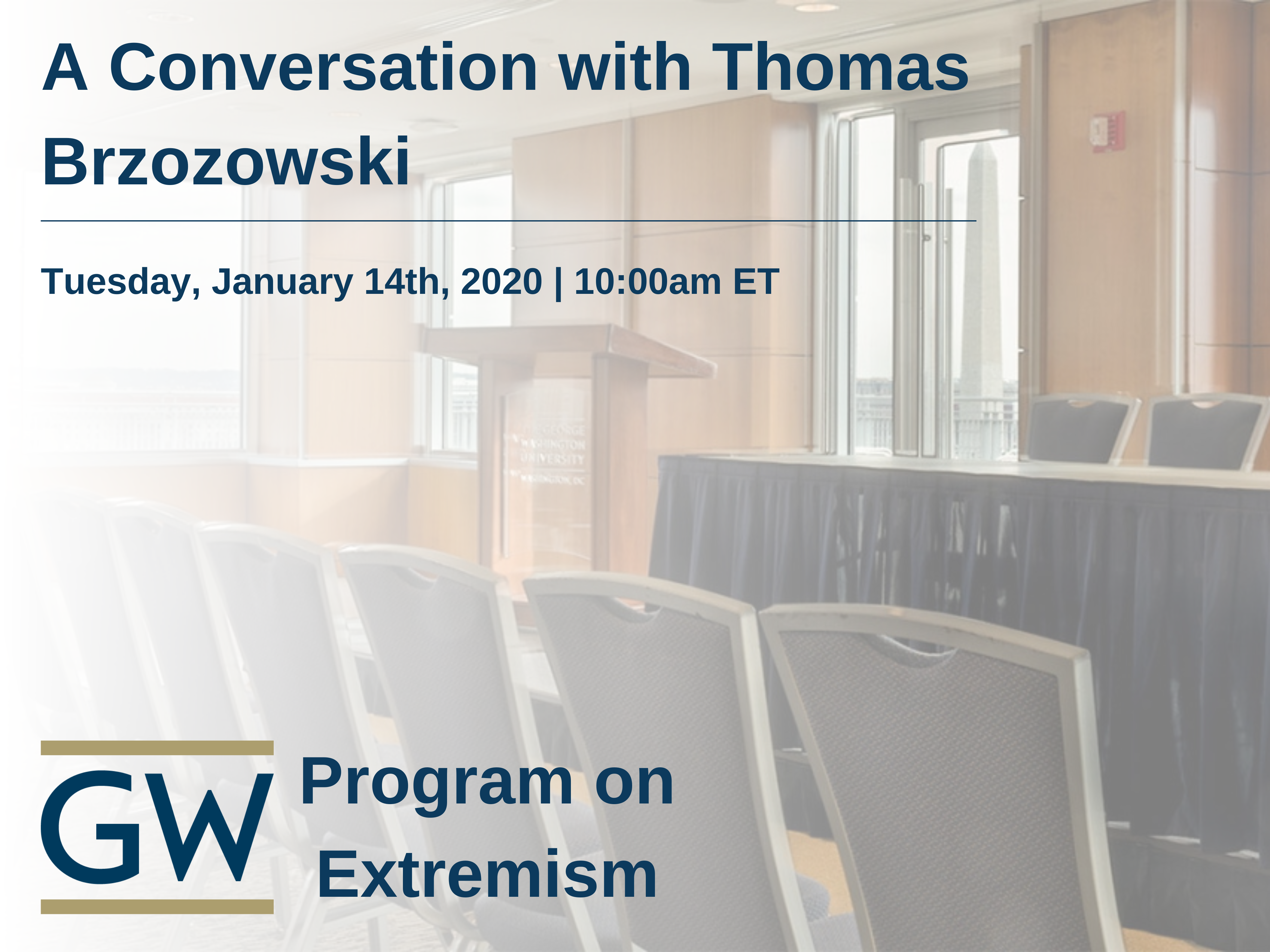 A Conversation with Thomas Brzozowski Event Banner