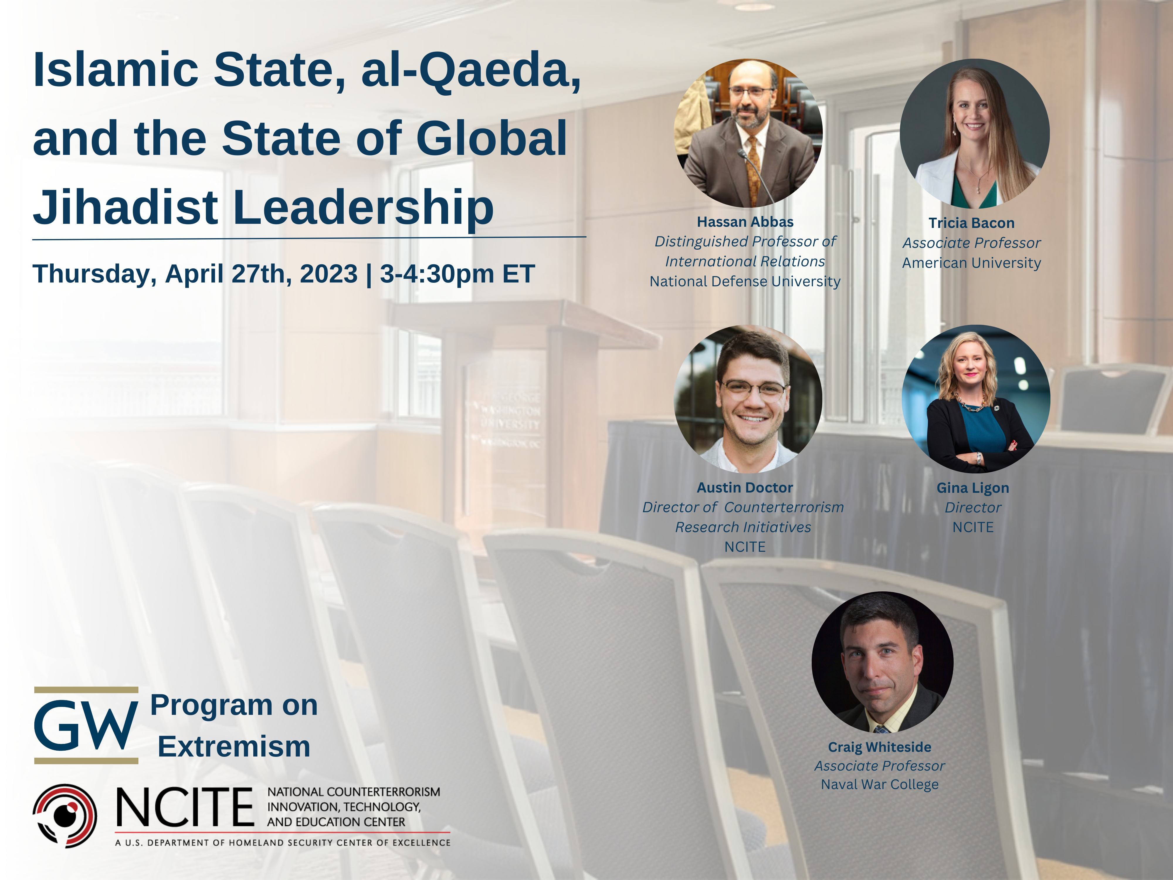 Islamic State, al-Qaeda, and the State of Global Jihadist Leadership Event Banner