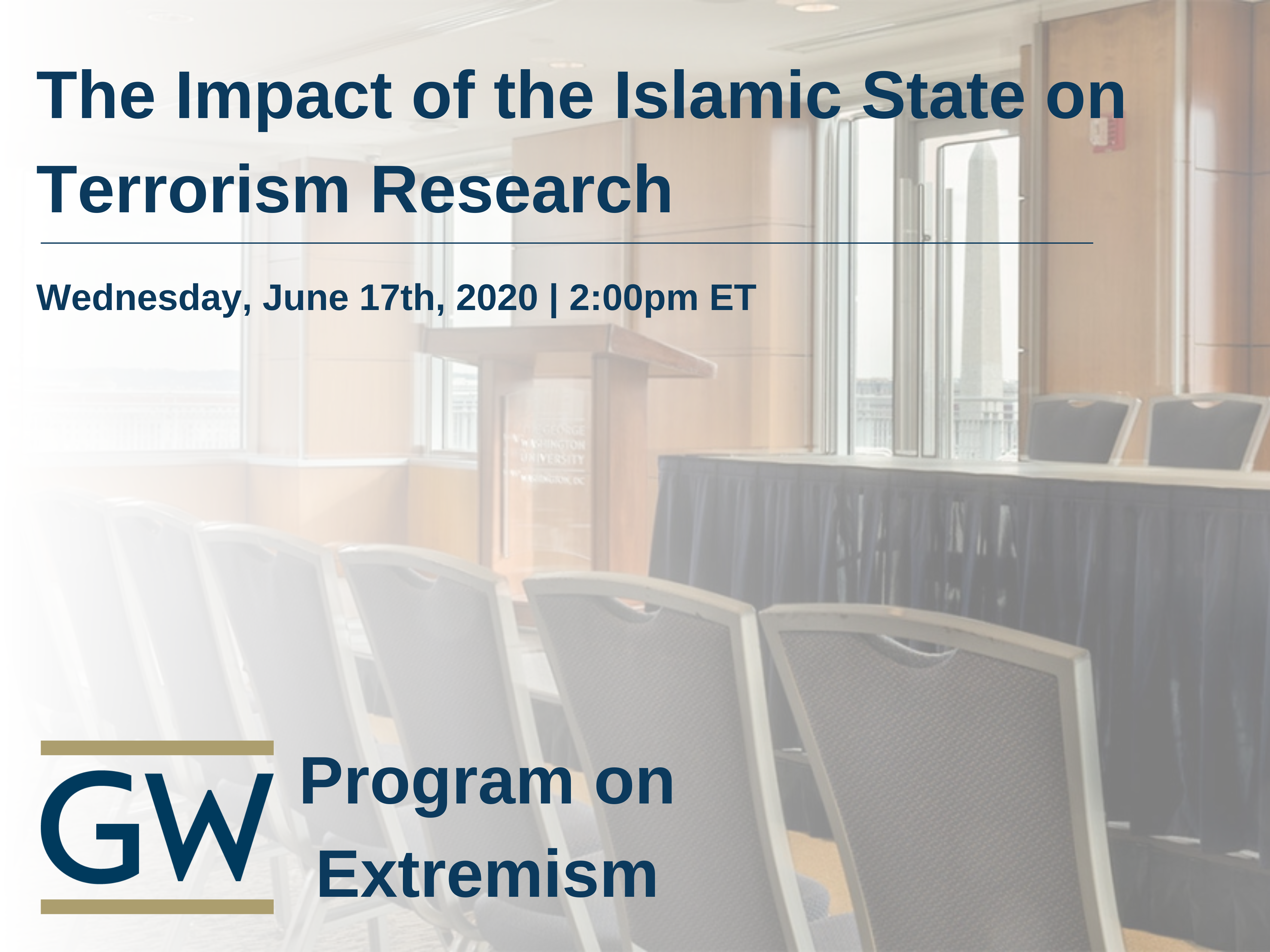 The Impact of the Islamic State on Terrorism Research Event Banner