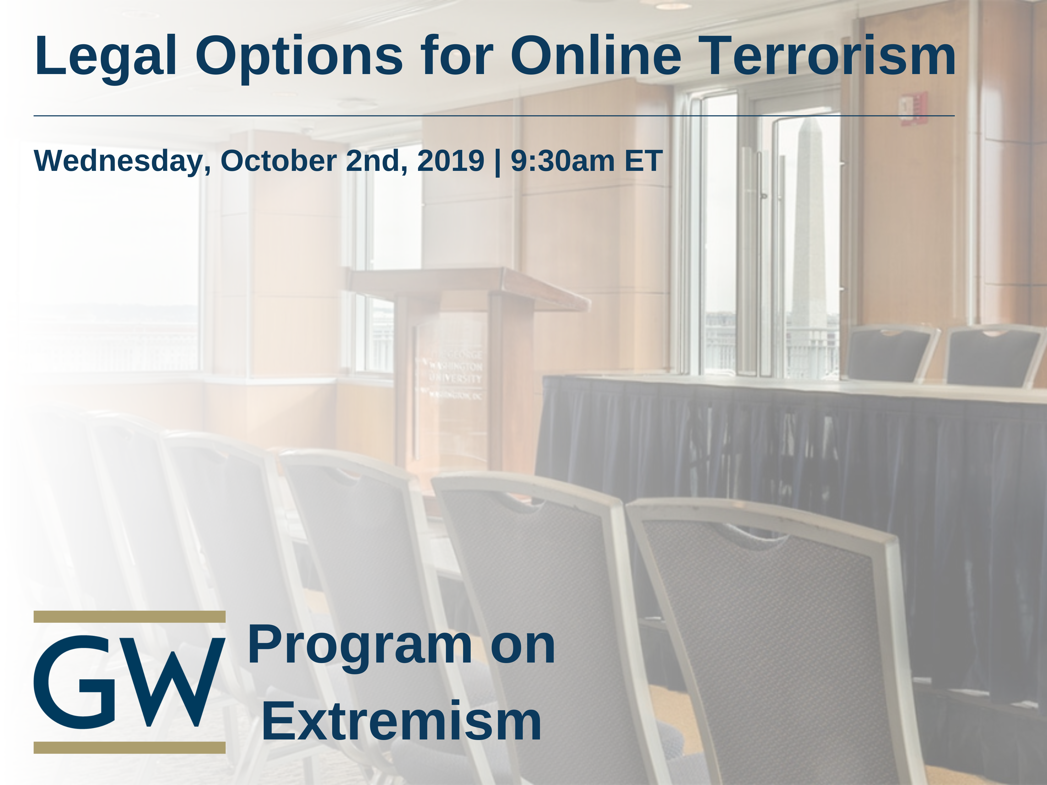 Legal Options for Online Terrorism Event Banner