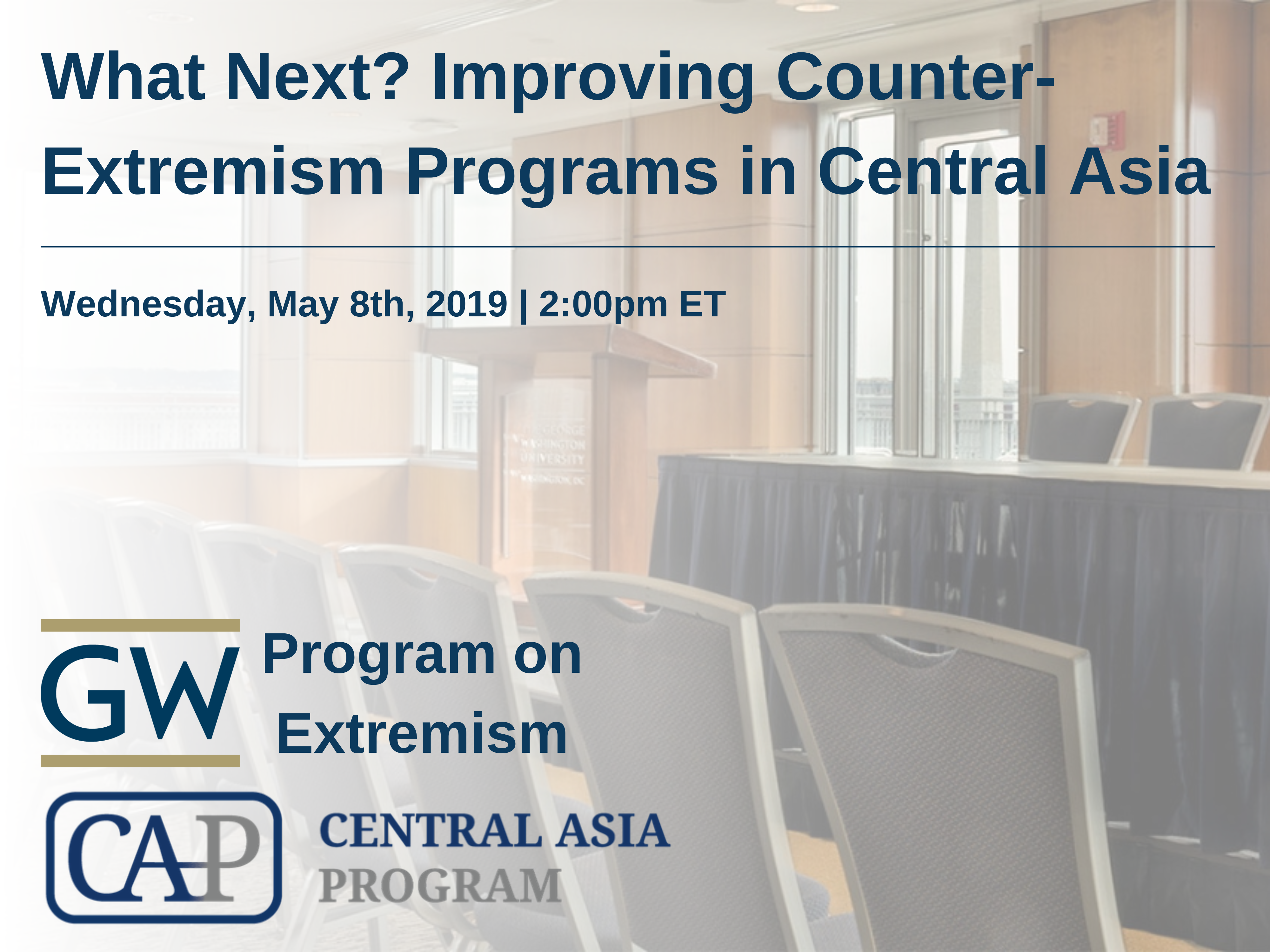 What Next? Improving Counter-Extremism Programs in Central Asia Event Banner