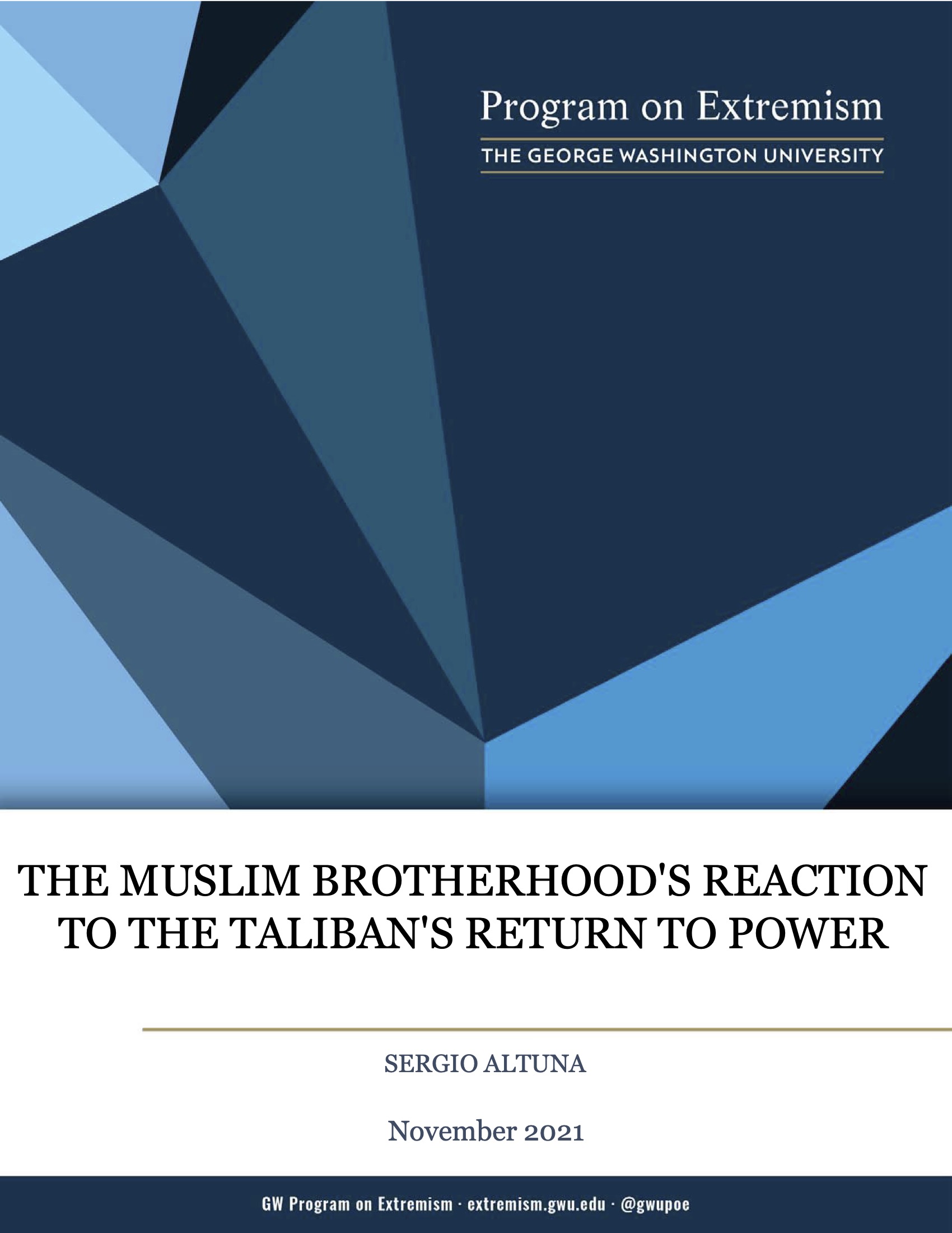 The Muslim Brotherhood's Reaction to the Taliban's Return to Power