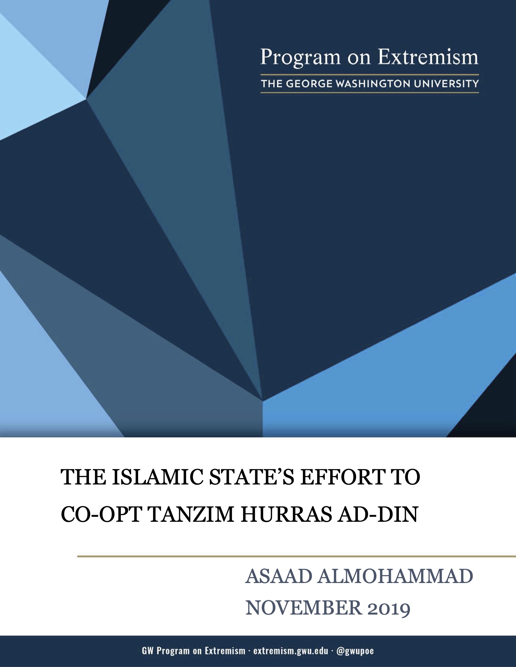The Islamic State's Effort To Co-Opt Tanzim Hurras Ad-Din
