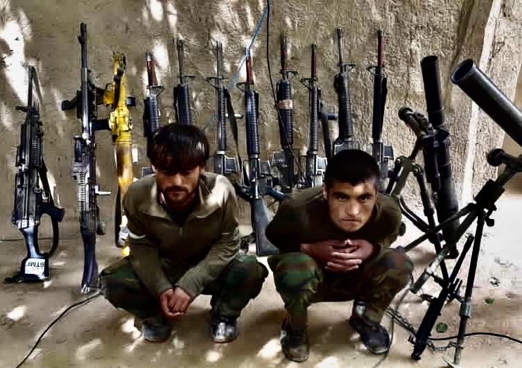 taliban video shows captured fighters