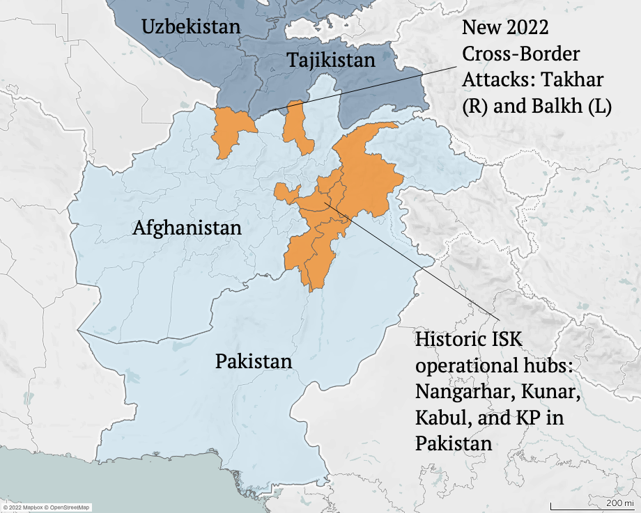 Locations of ISK operatoins