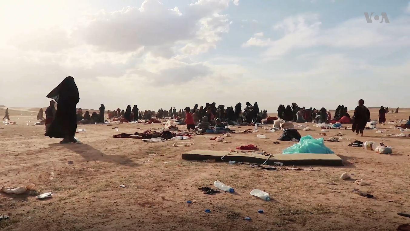 photo of remnants of baghouz isis affiliates