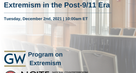 American Homegrown Violent Extremism in the Post 9/11 Era Event Banner