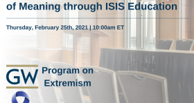 The ISIS Files- Establishing a System of Meaning through ISIS Education Event Banner