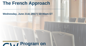 Prevention of Radicalization: The French Approach Event Banner
