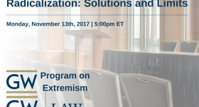 The Law and Combating Radicalization: Solutions and Limits Event Banner